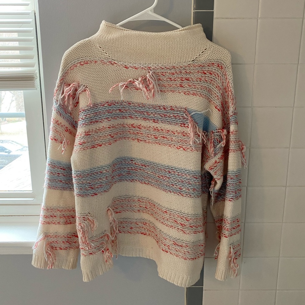Candy cane oversized sweater